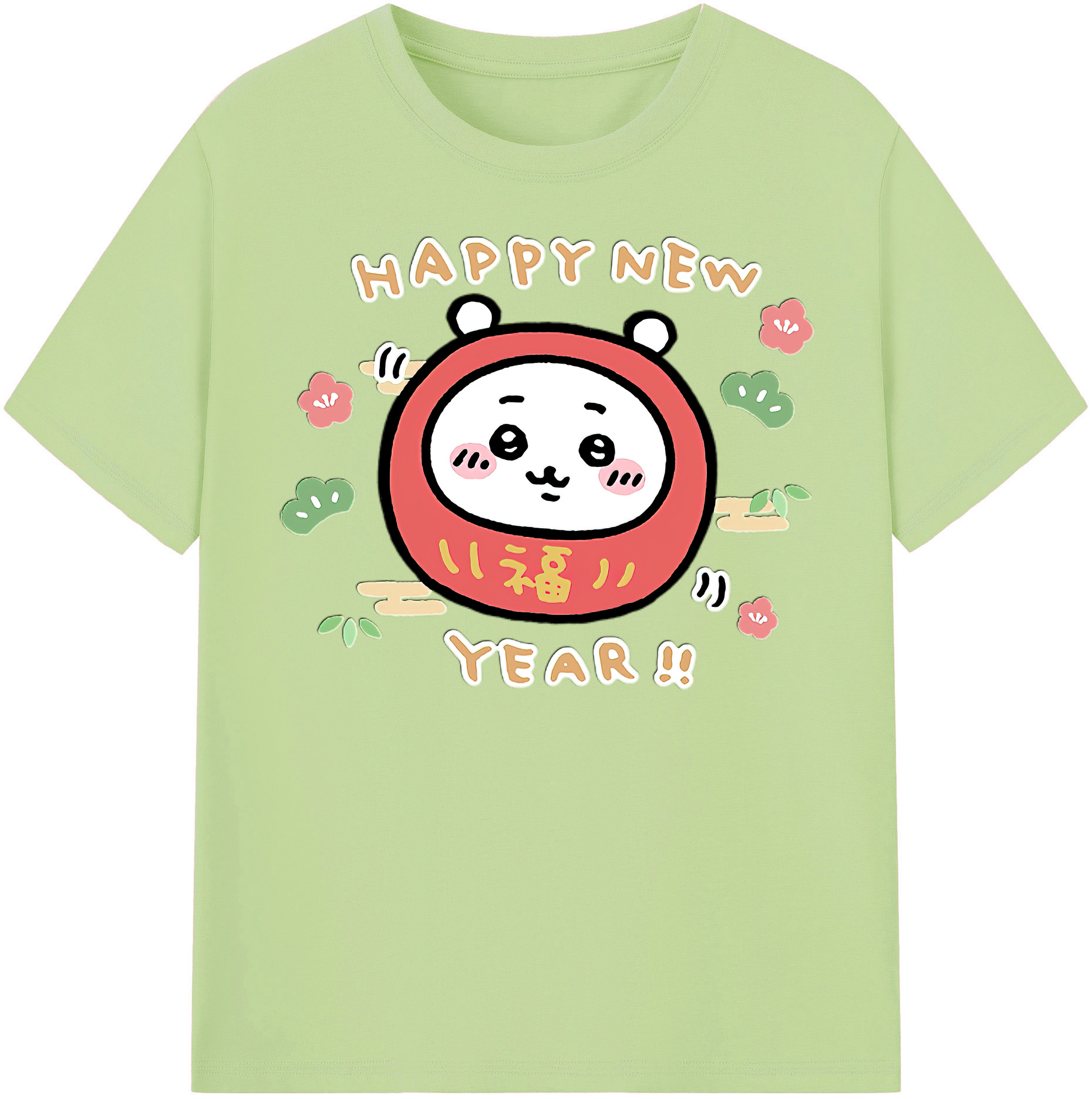 （画像用） ちいかわ ちいかわ Chii-kawa chiikawa 綿100％半袖Tシャツ（フロントプリント）